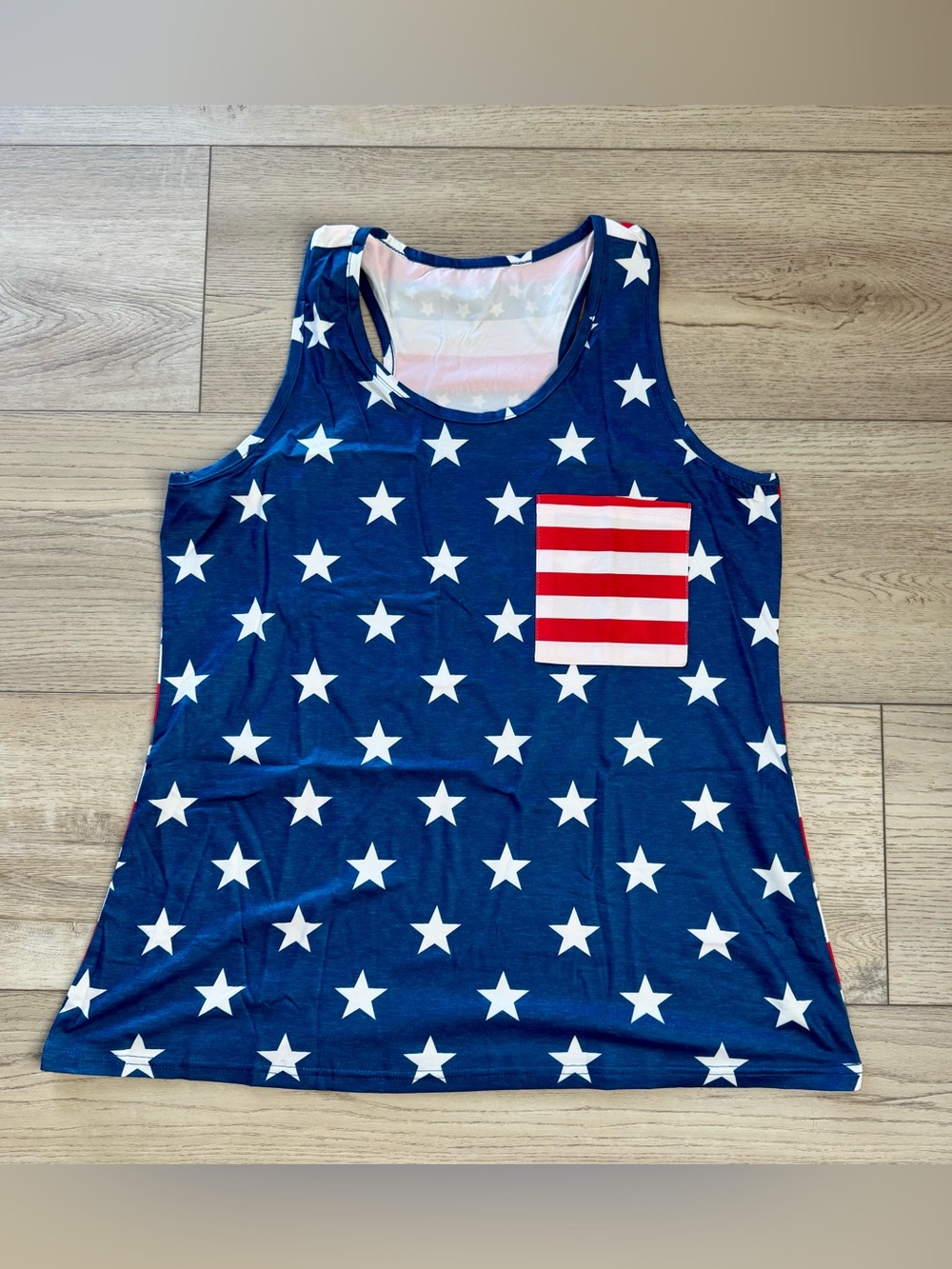 American Flag Patriotic Memorial Day 4th of July Tank Top